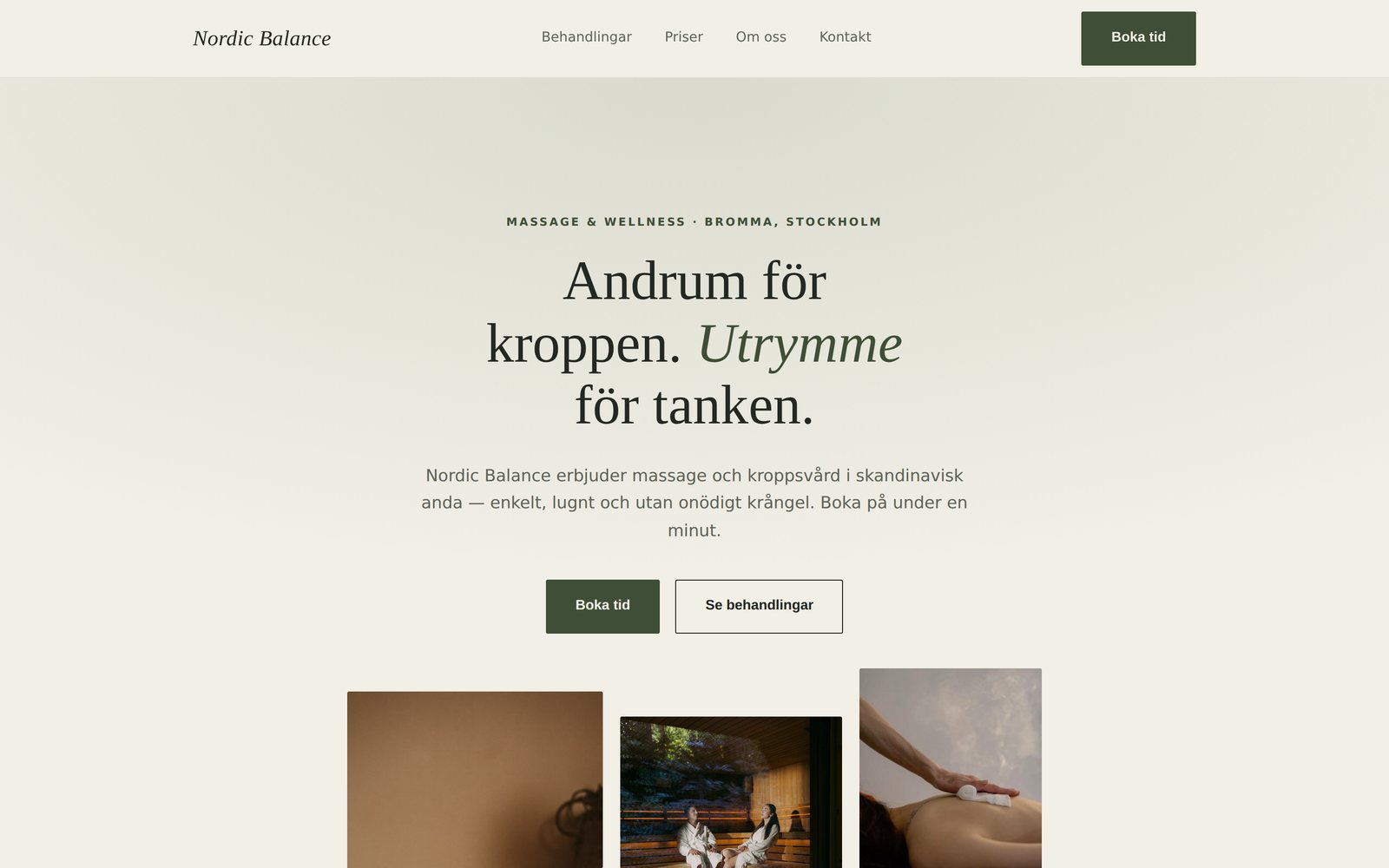Förhandsvisning av designen 04 — Calm